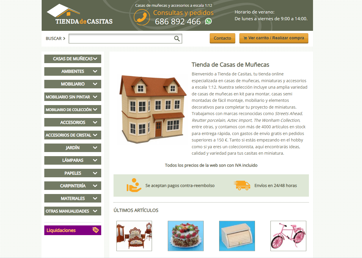 Portada de Tienda de Casitas